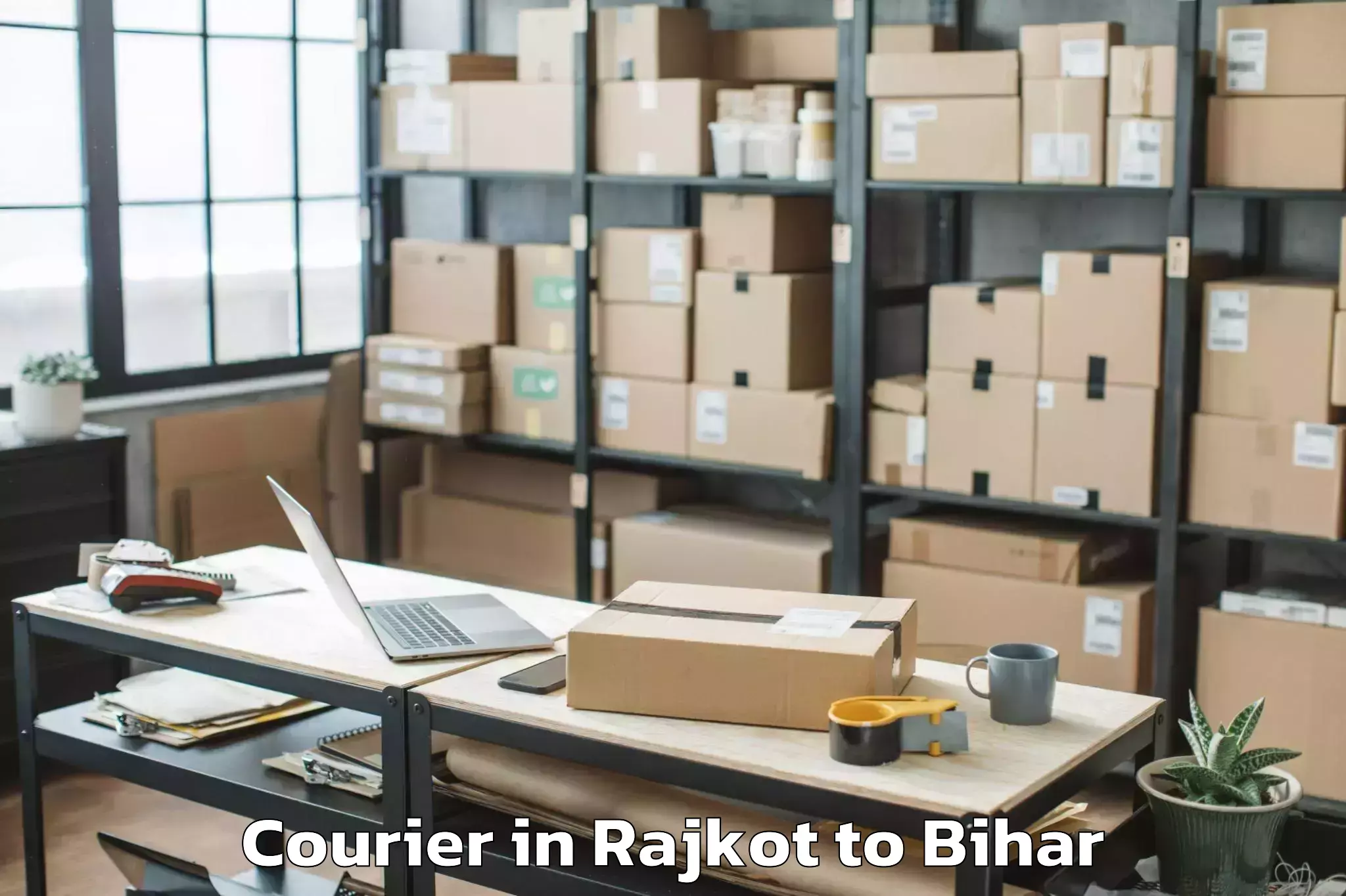 Get Rajkot to Basopatti Courier